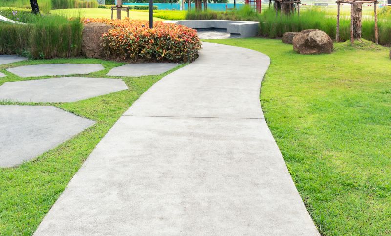 Cement Walkway Installation